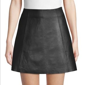 Wythe NY Lamb Leather Skirt